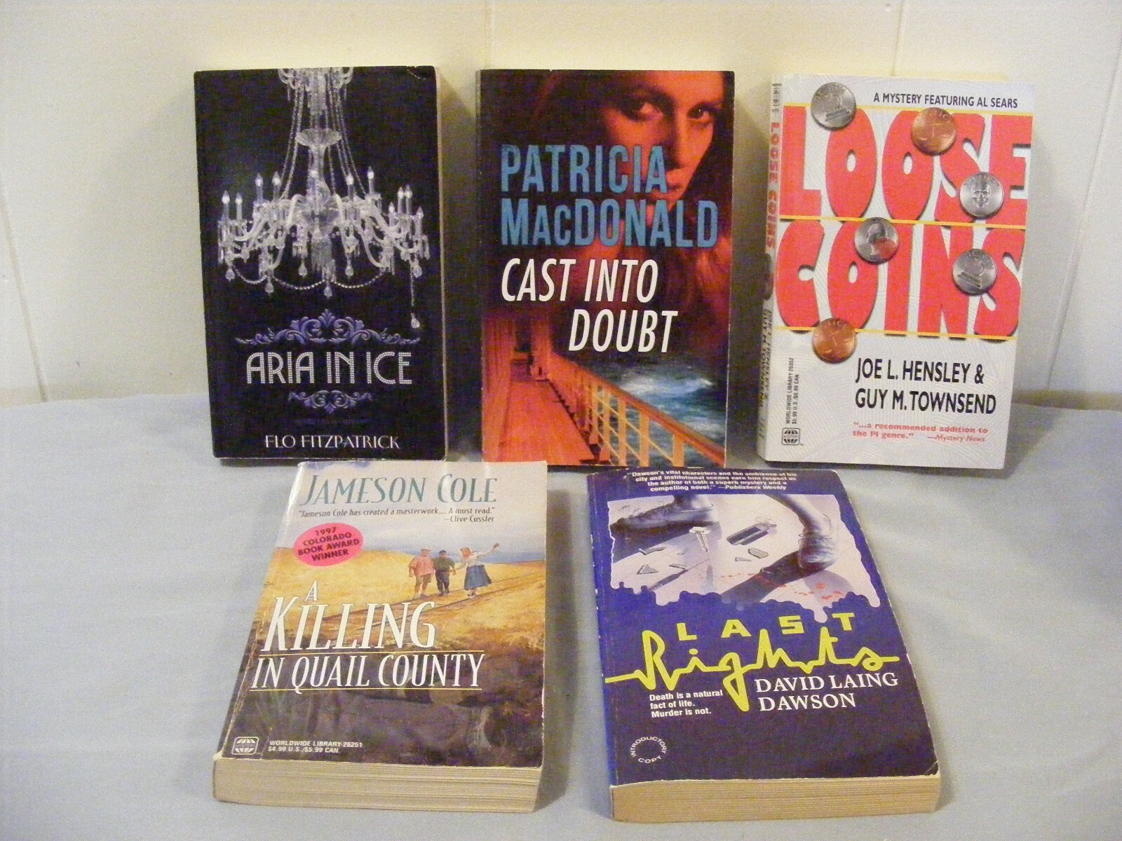 Lot of 5 WORLDWIDE MYSTERIES by Different Authors -CRIME pbs FREE SHIP
