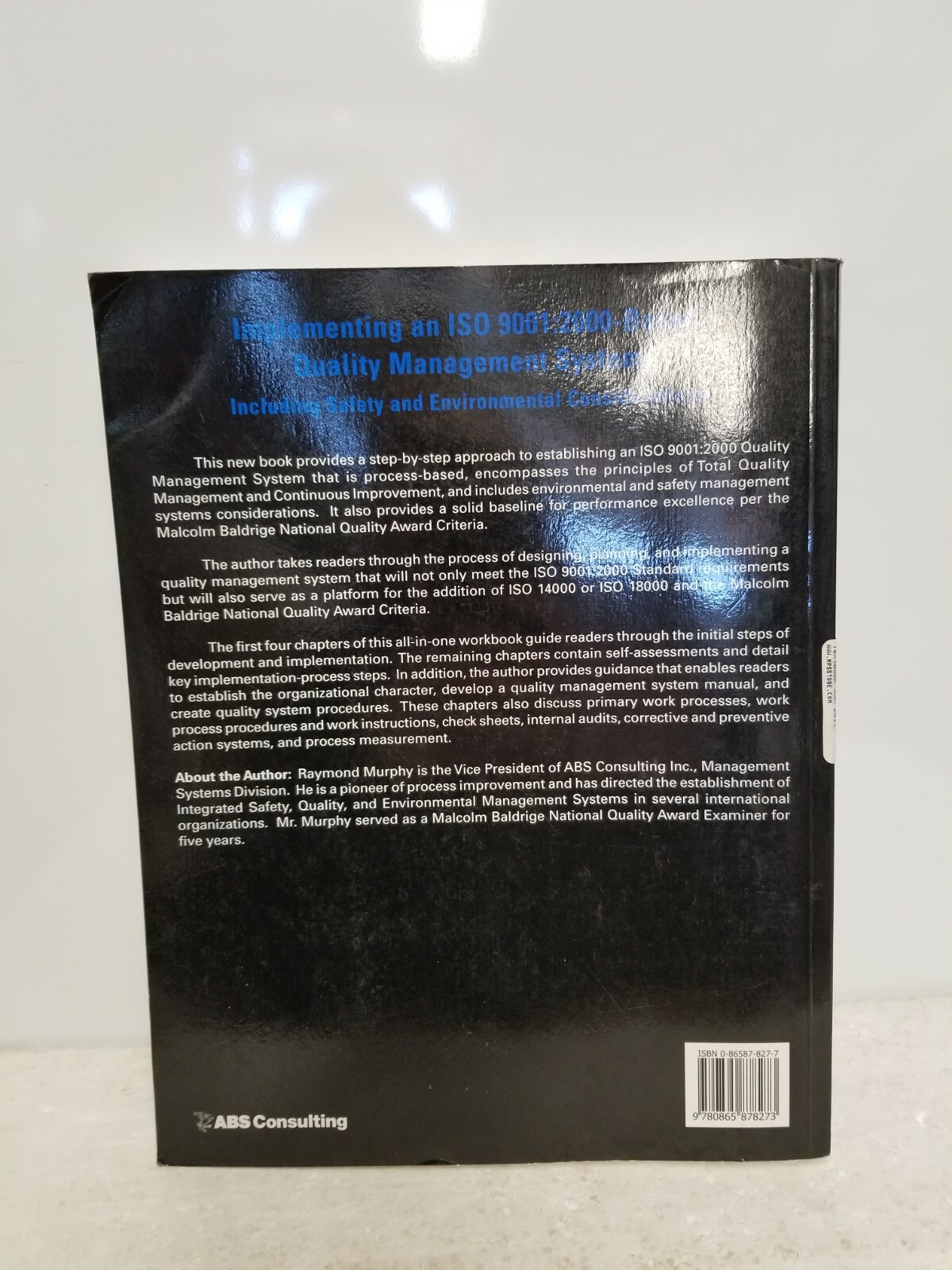 Implementing an ISO 9001:2000 Quality Management System – RAYMOND MURPHY