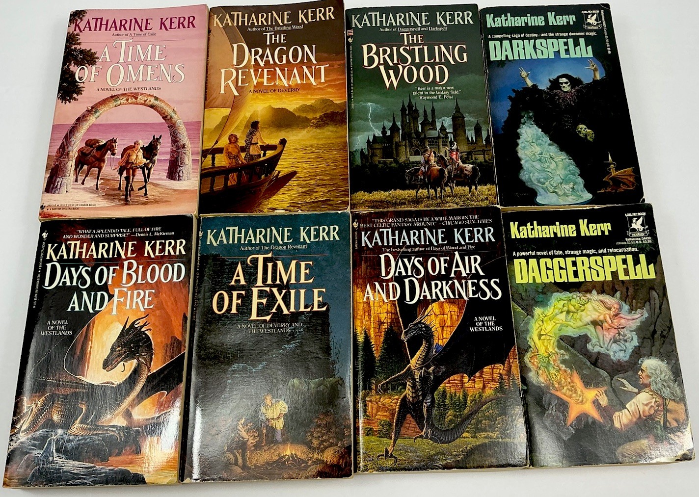 Complete Set DEVERRY 1-8 Katharine Kerr Fantasy Lot