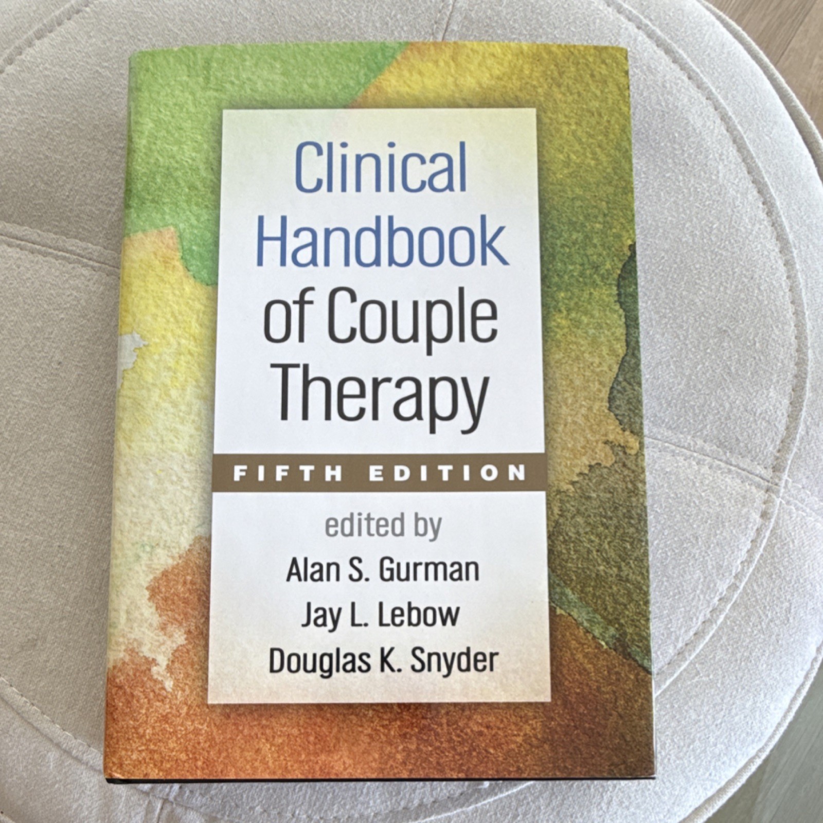 Clinical Handbook of Couple Therapy 5th Ed Hardcover Gurman Guilford Press