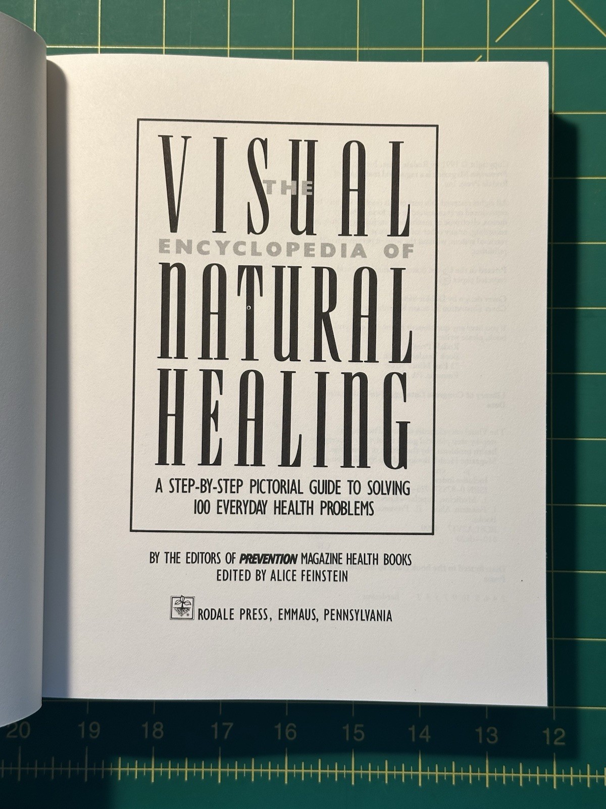The Visual Encyclopedia of Natural Healing by Alice Feinstein