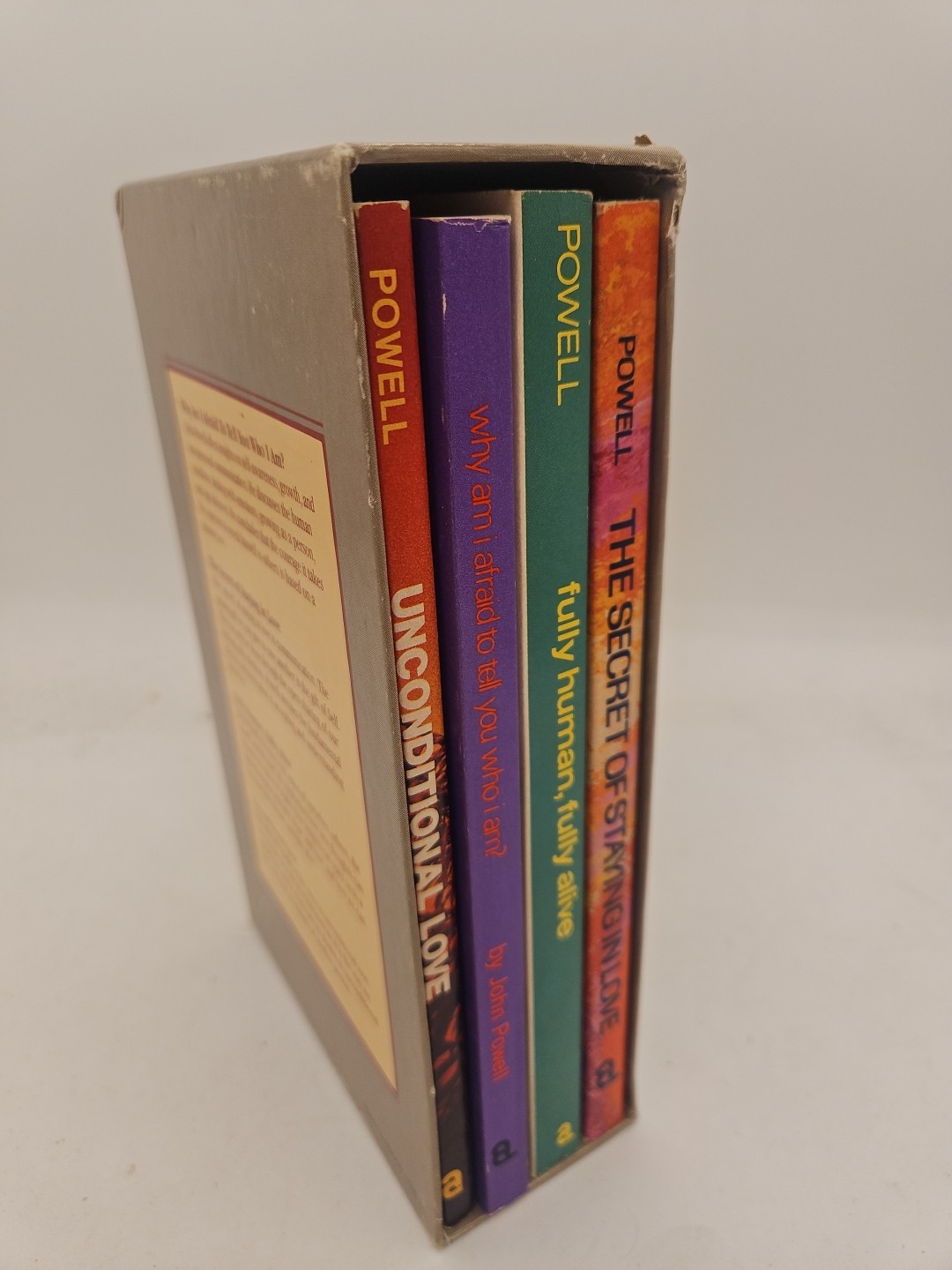 John Powell 4 Book Box Set Very Good Condition Unconditional Love Paperback BZ4