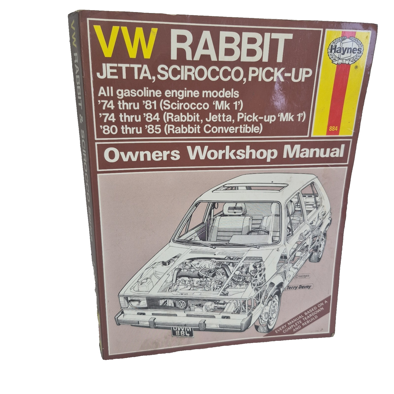 Volkswagen VW Rabbit Jetta Scirocco Pickup 1974 – 1981 Haynes Repair Manual 884