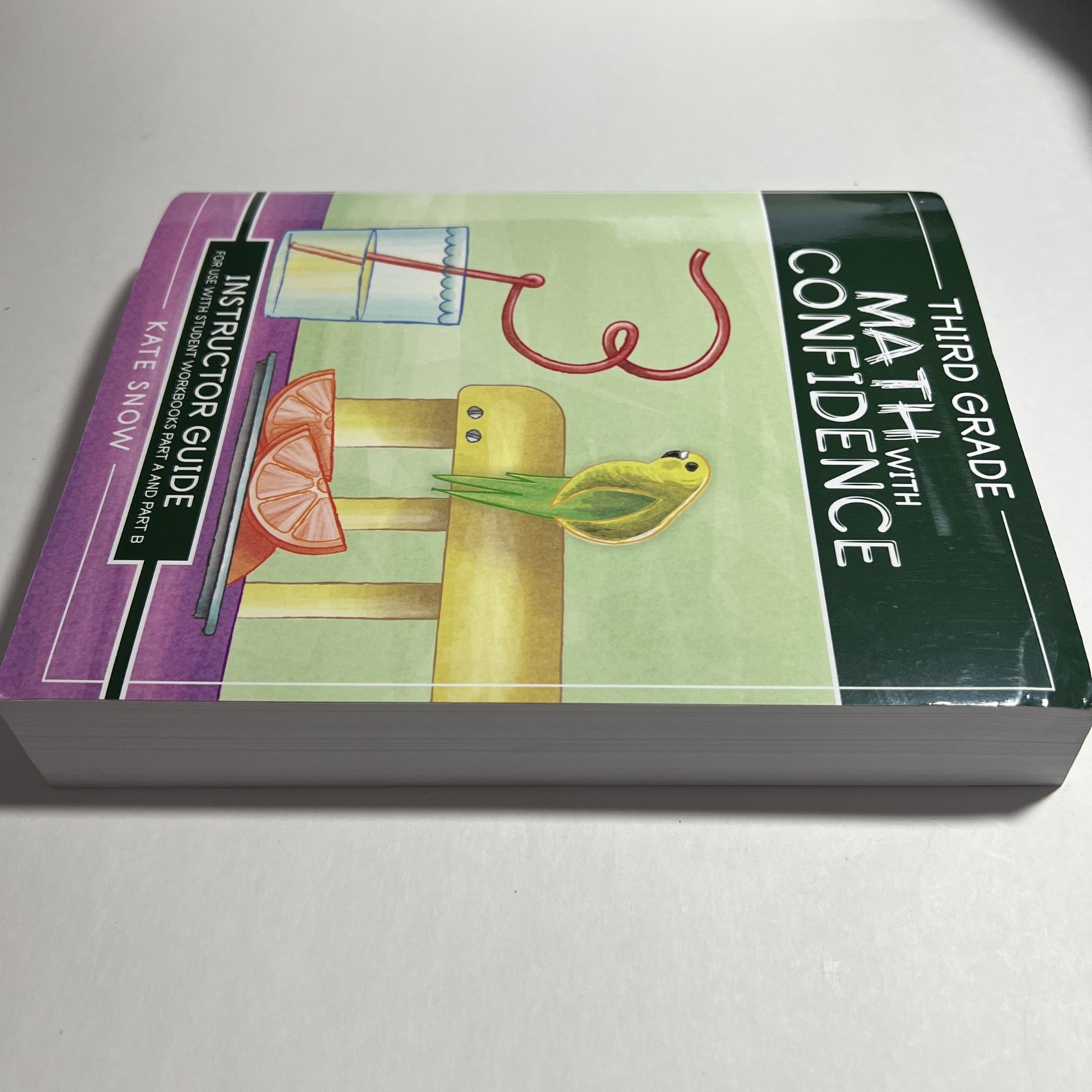 Third Grade Math with Confidence – Paperback, by Snow Kate – Like new