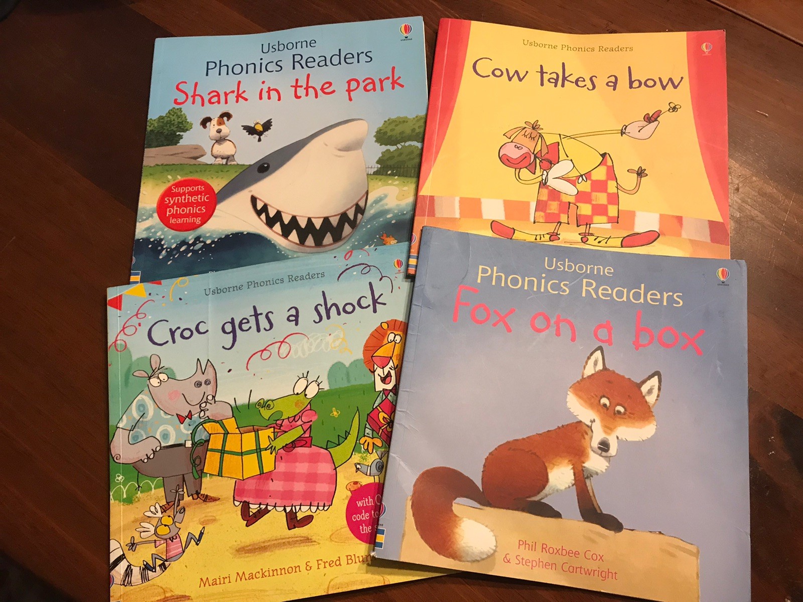 Usborne Phonics Readers Book Lot of 4 Early Reader Learn to Read Homeschool