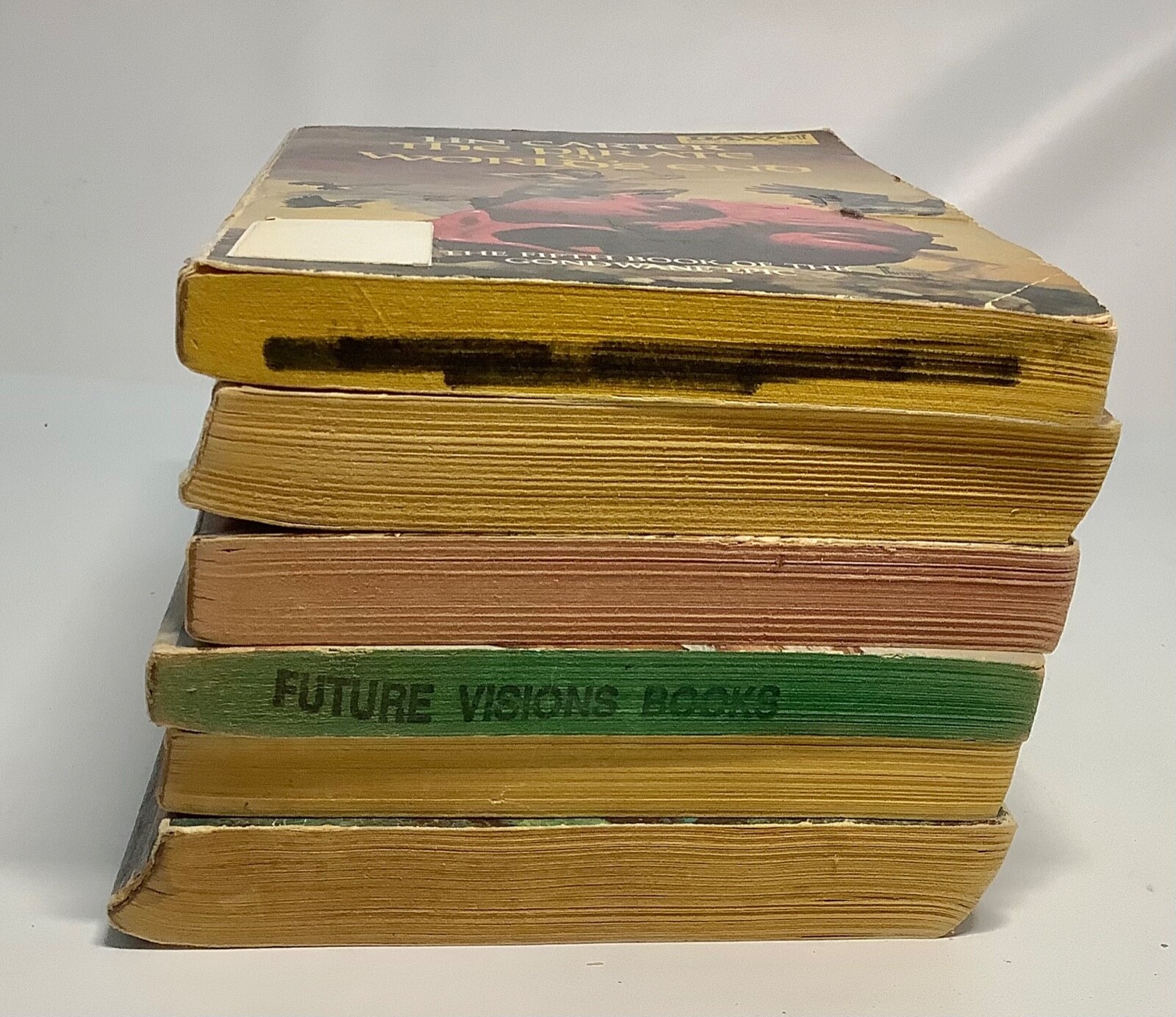 Lot of 6 LIN CARTER Vintage Paperback Books Mixed Publishers Conditions 1968-78
