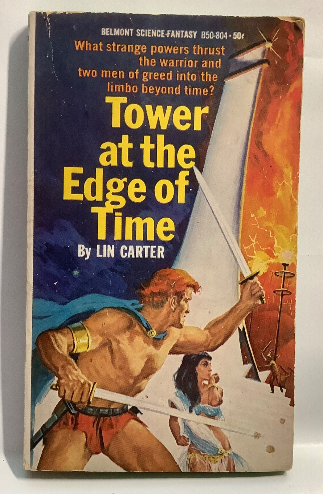 Lot of 6 LIN CARTER Vintage Paperback Books Mixed Publishers Conditions 1968-78