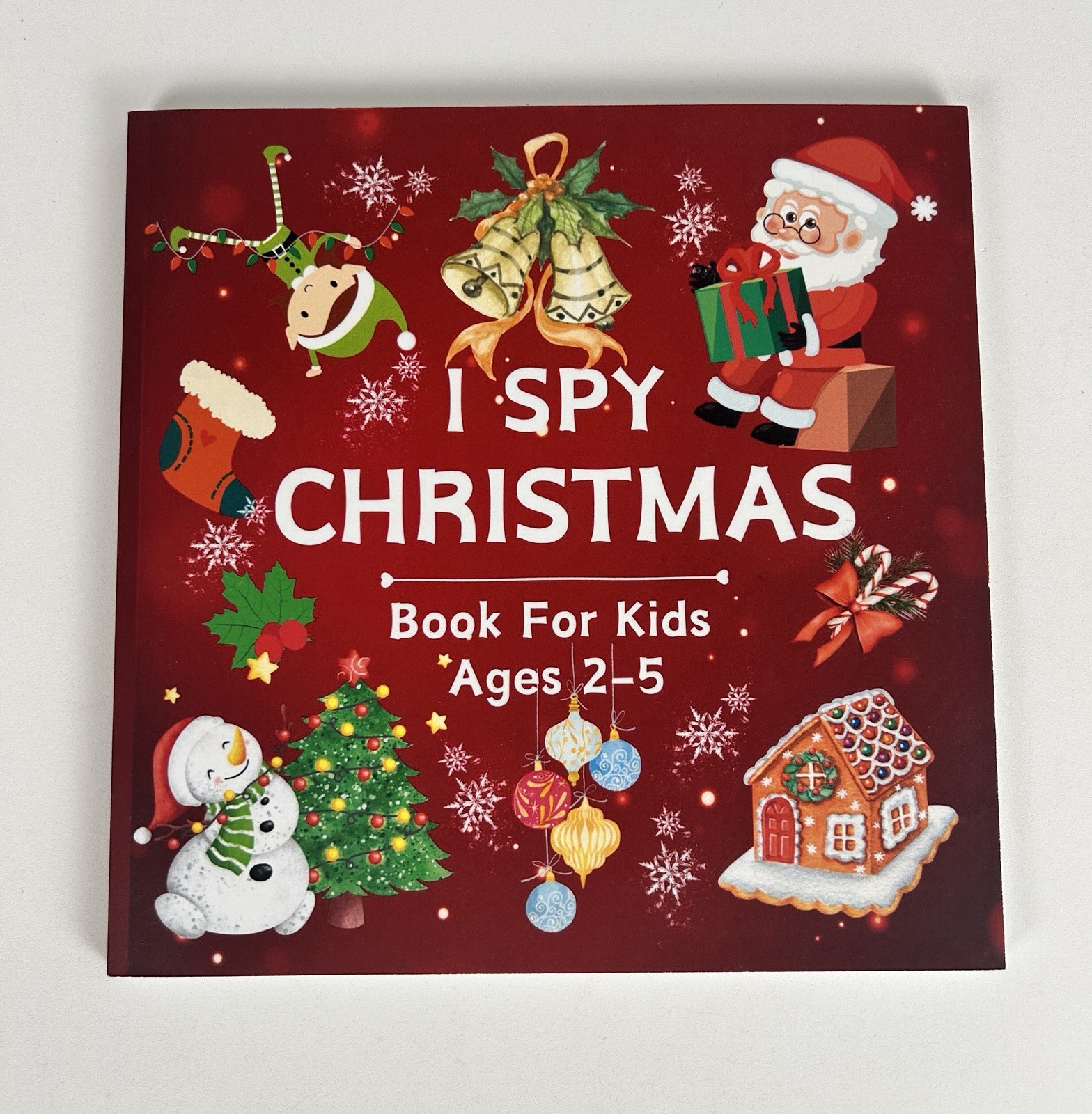 I Spy Christmas Book for Kids Ages 2-8 Activity Puzzle Paperback 106 Pages New