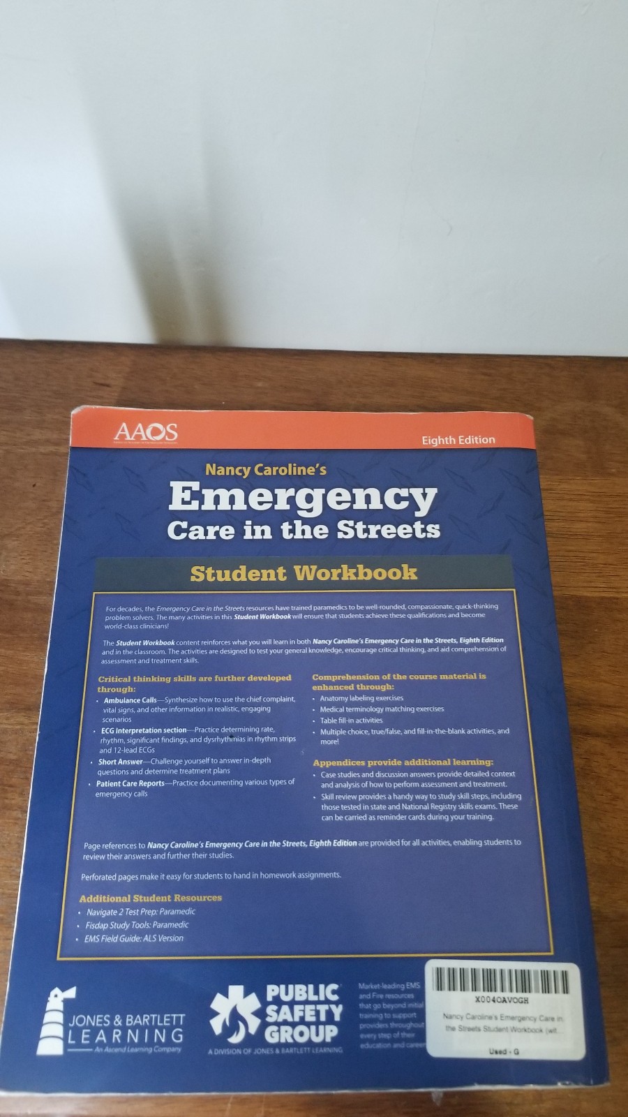 Nancy Caroline’s Emergency Care in the Streets Workbook | Book Partially Done