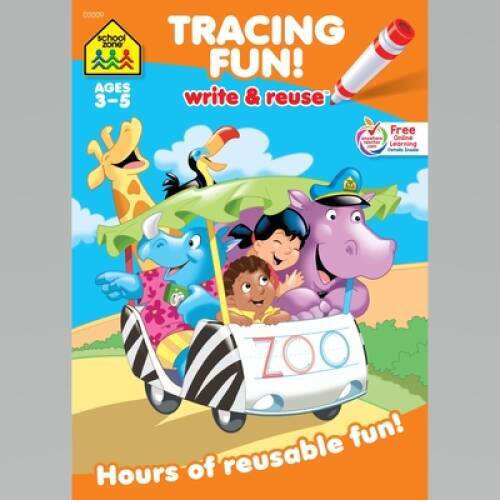 Tracing Fun! Write & Reuse Workbook – Paperback By School Zone staff – GOOD
