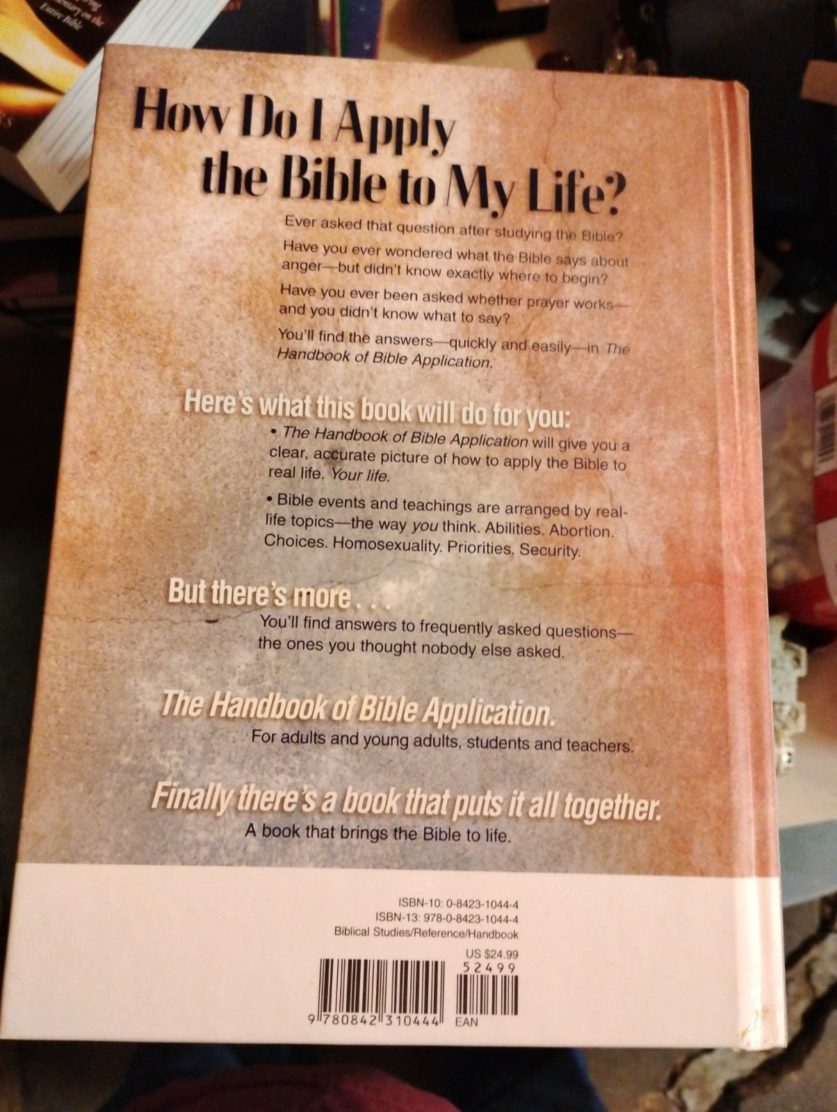 The Handbook of Bible Application – Neil S. Wilson (Hardcover, 2000) 2nd Edition