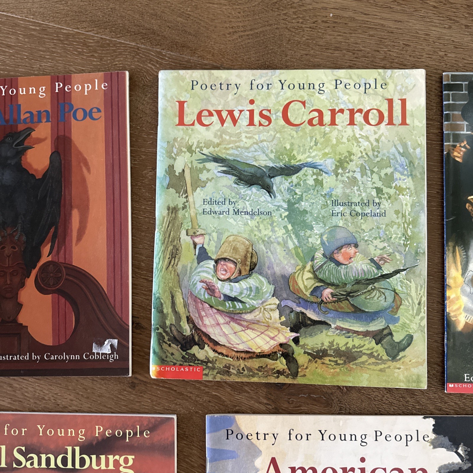 Lot of 7 Poetry For Young People PB Browning, Sand,Whitman,Carroll, Poe, Kipling