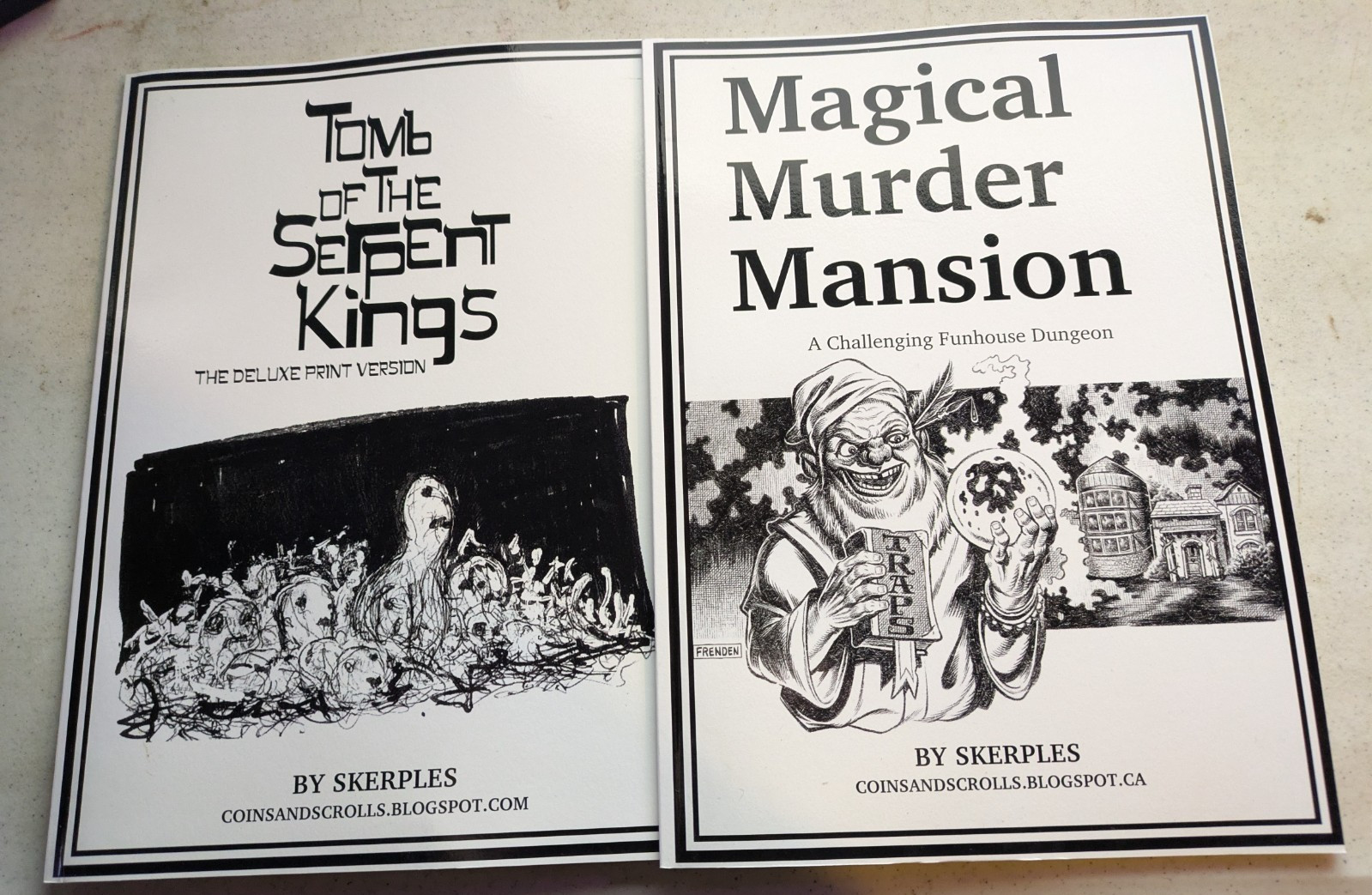 Magical Murder Mansion & Tomb of the Serpent Kings RPG by Skerples