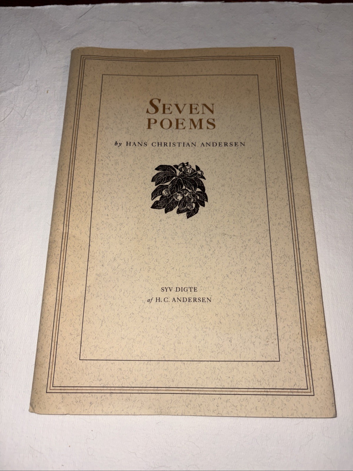 H.C. Andersen: Seven Poems Small Book Softcover Wraps