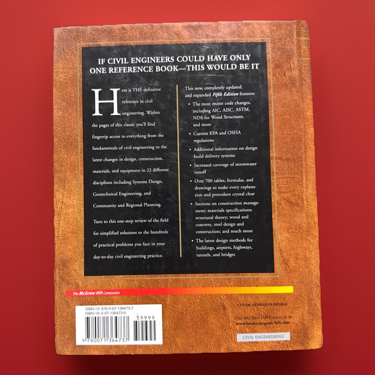 Standard Handbook for Civil Engineers by Frederick Merritt Fifth Edition HC 2004