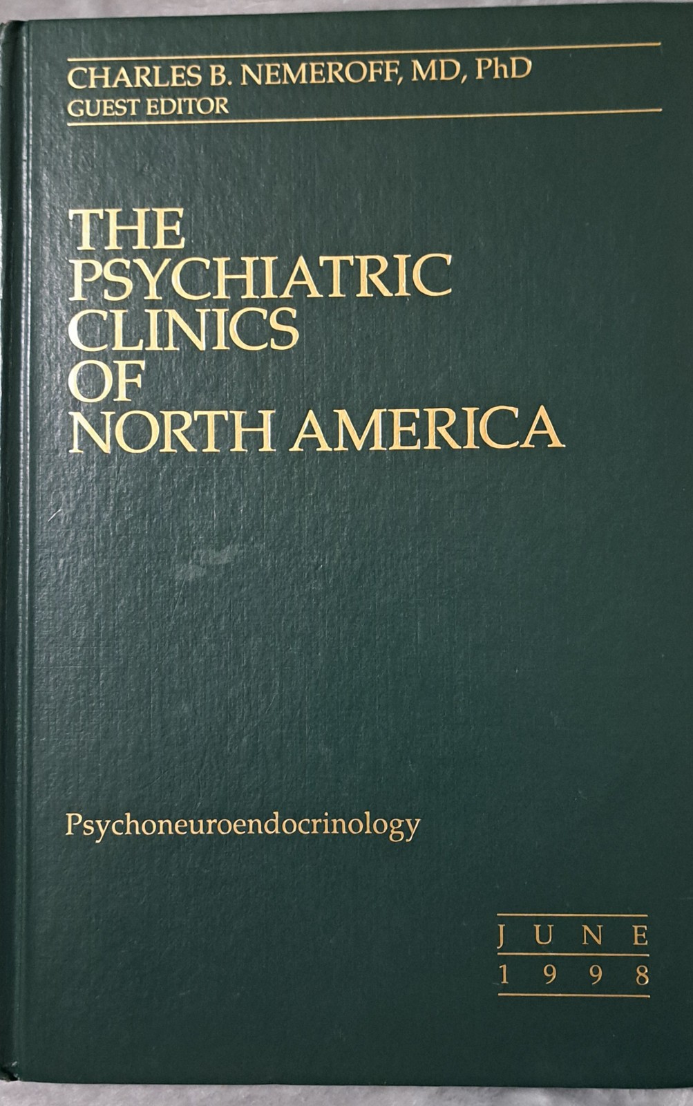 CHOOSE ONE : The PSYCHIATRIC OF CLINICS OF NORTH AMERICA : 1990’S & 2000’s
