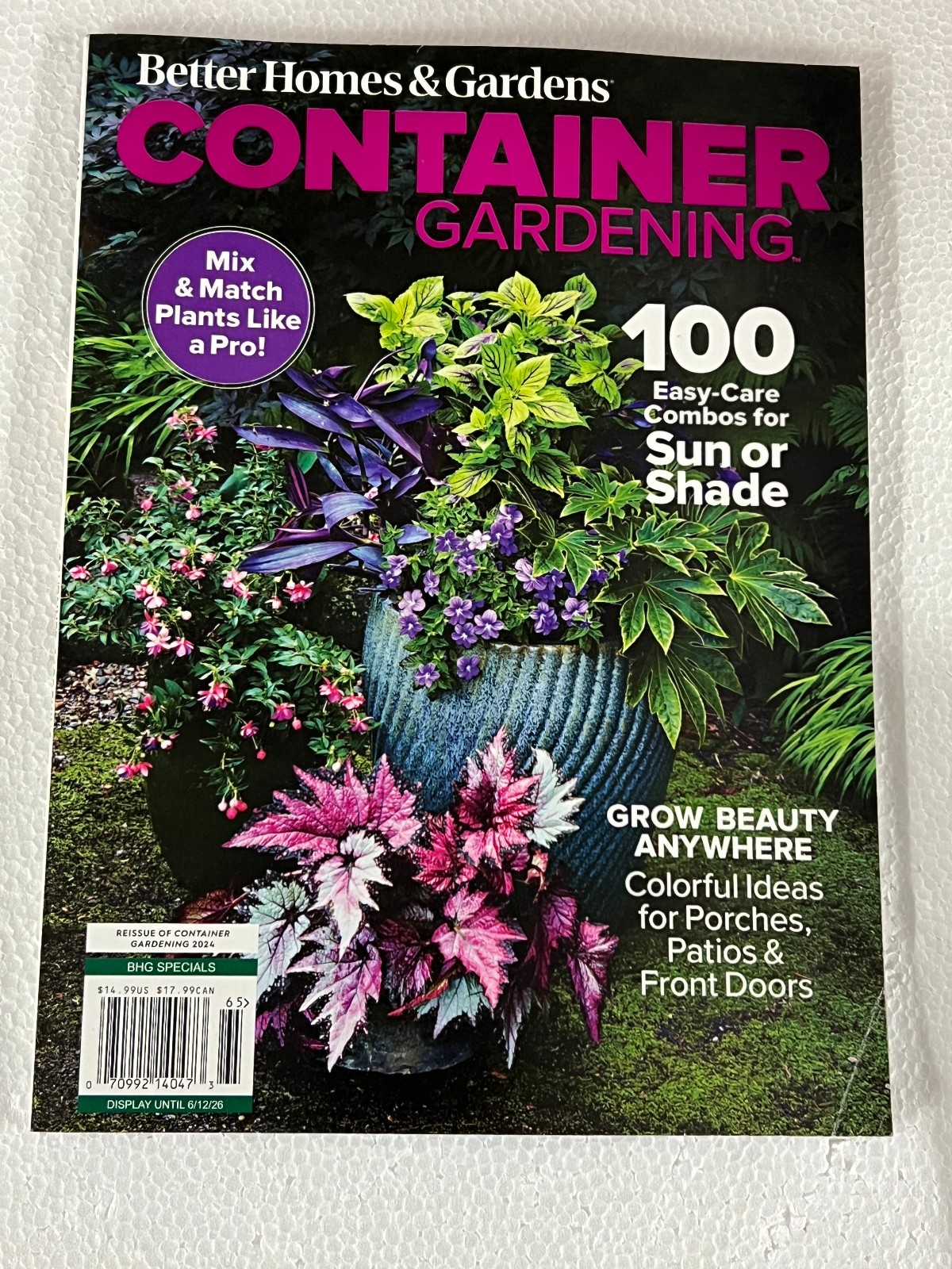BETTER HOMES & GARDENS 2026 Container GardeninG Reissue of 2024 NEW