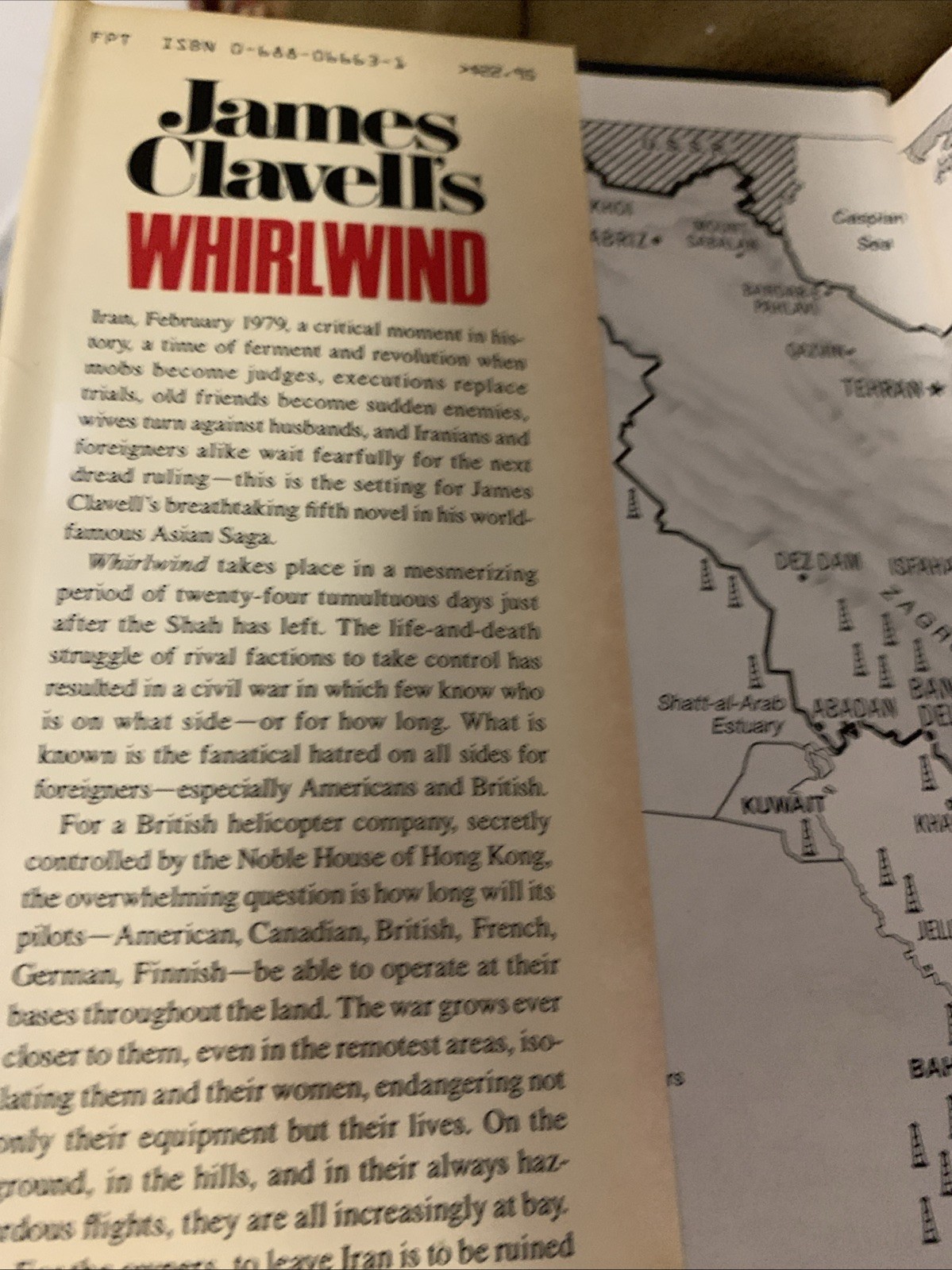 Whirlwind By James Clavell Hardcover 1986 W/Dust Jacket 1st Edition 1st Printing