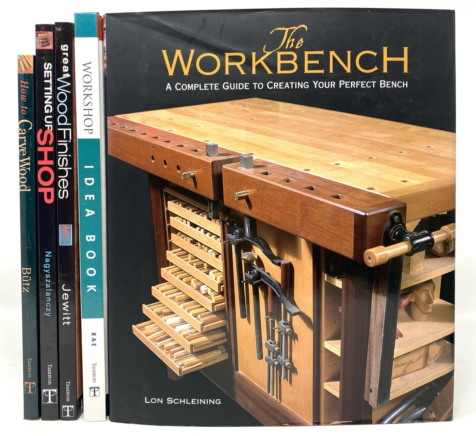 WOODWORKING BOOK LOT Workbench Set Up, Workshop Ideas, Carving – Free Shipping