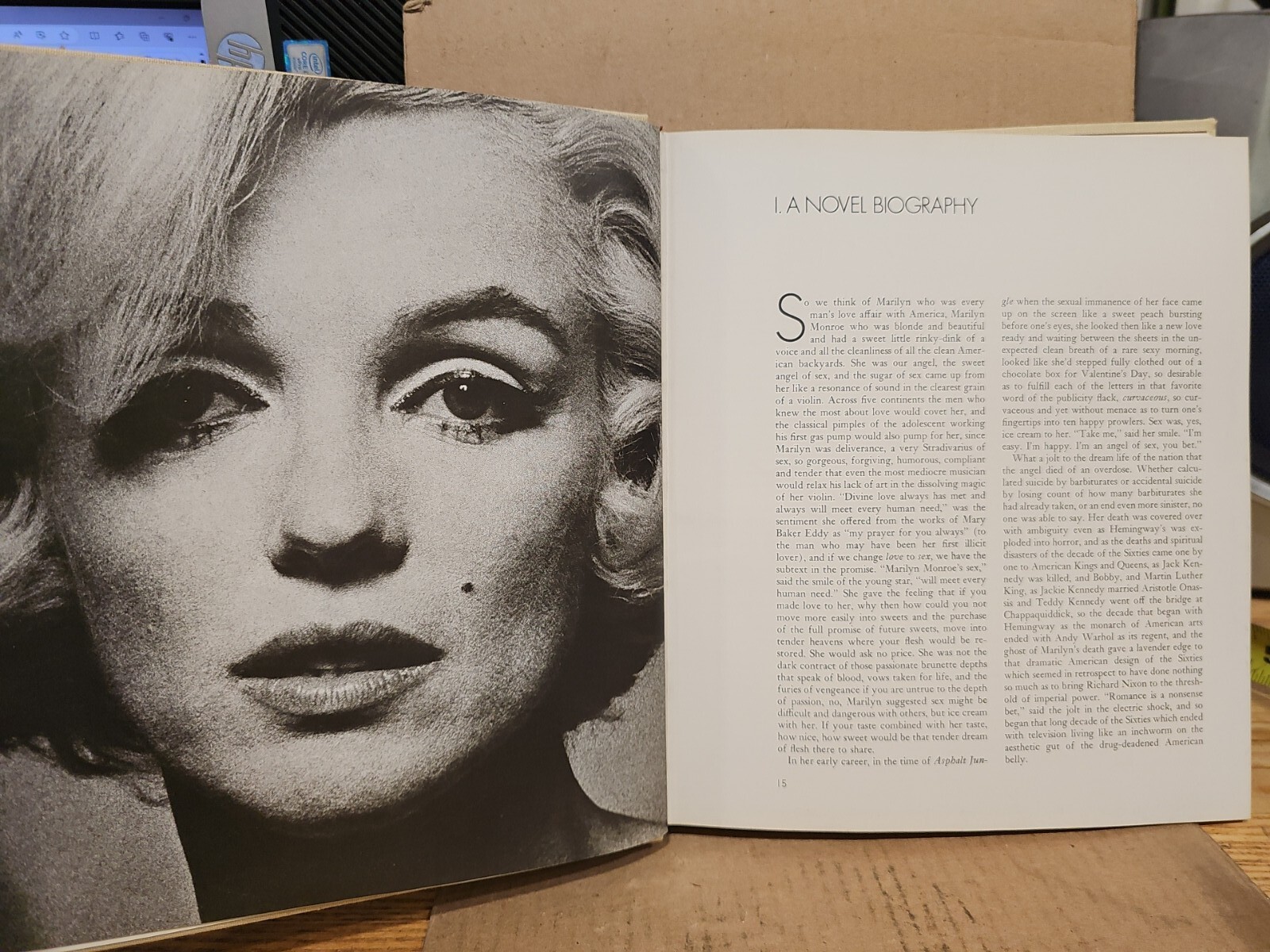 Marilyn Monroe,A Biography,Norman Mailer,1973,Photos,Postage Stamp,History