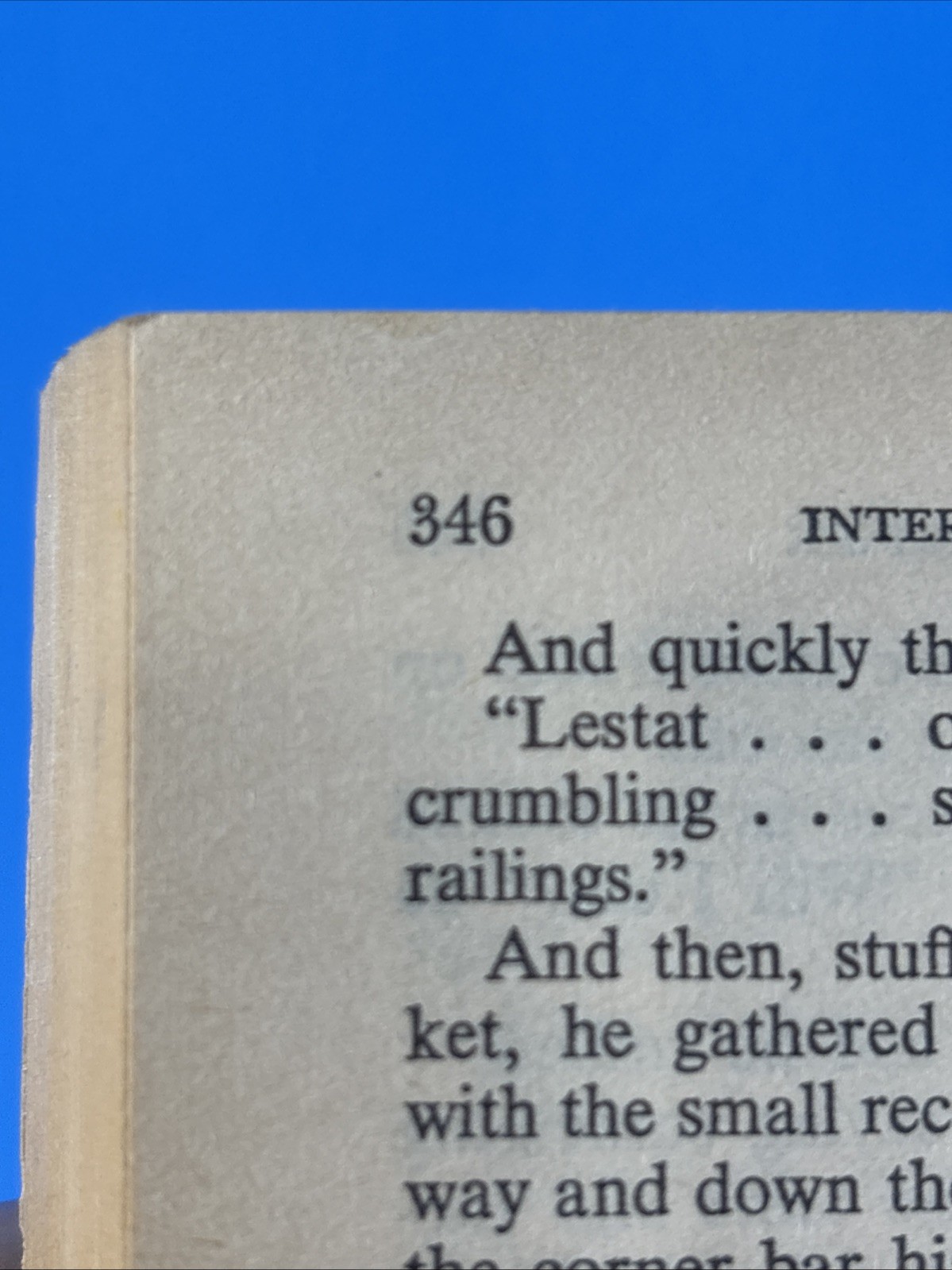 Interview With A Vampire by Anne Rice 1977 First Edition Ballantine Paperback