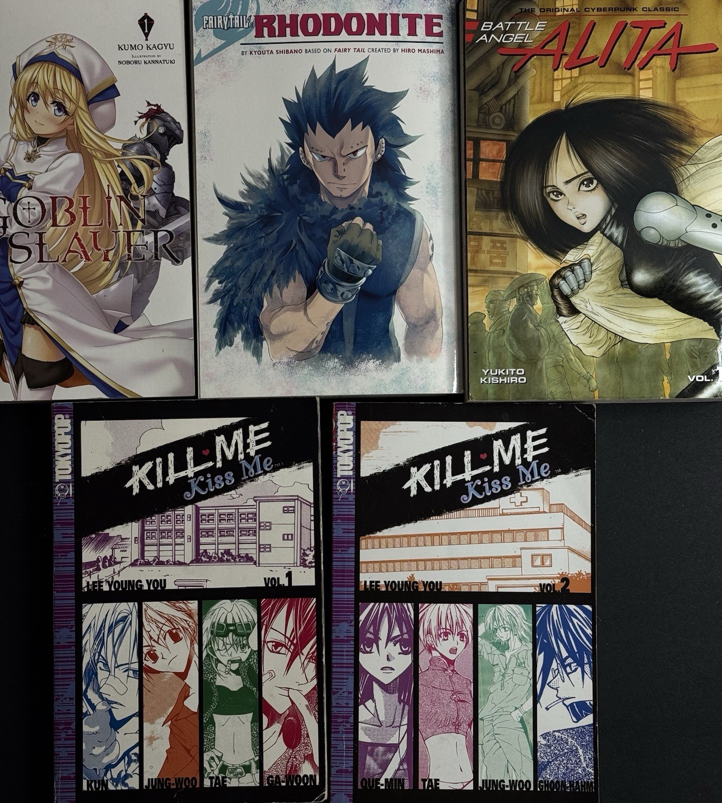 Lot of 5 Manga Books In English Mixed Lot. (Read Description & Picture 4 Titles)
