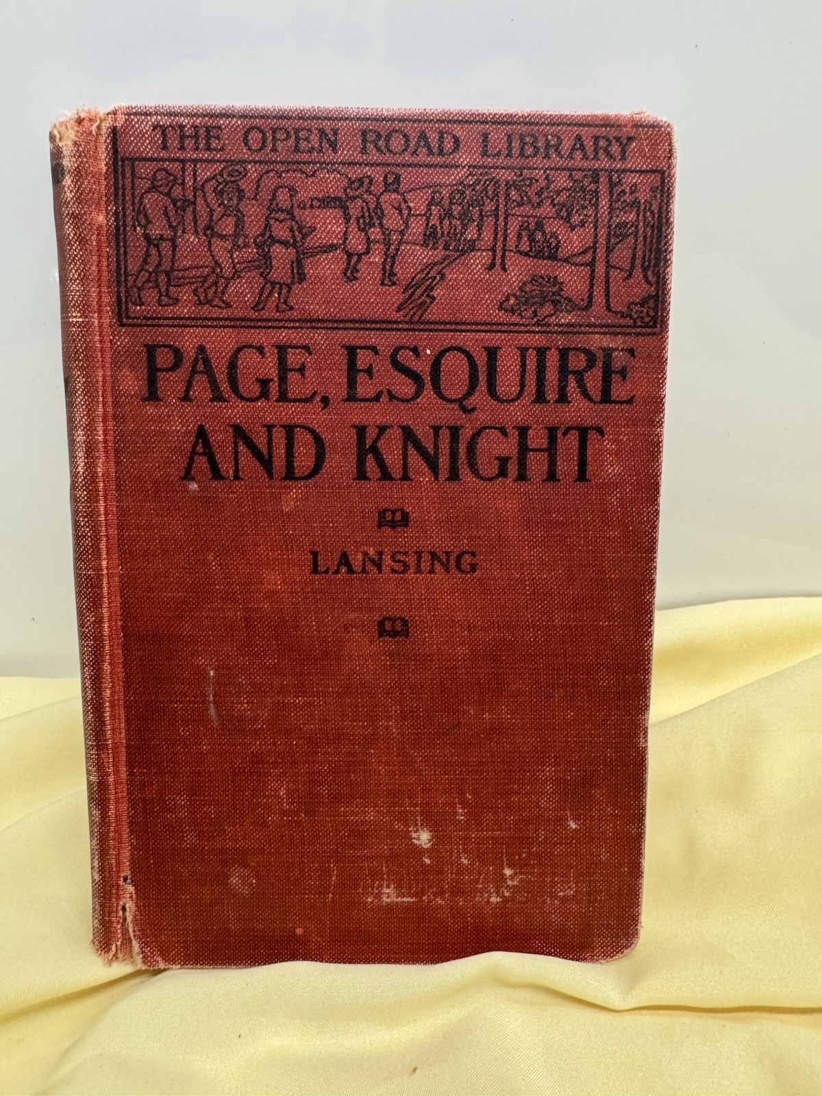 Page, Esquire And Knight – Rare Antique Children’s Book 1910 Library Stamp