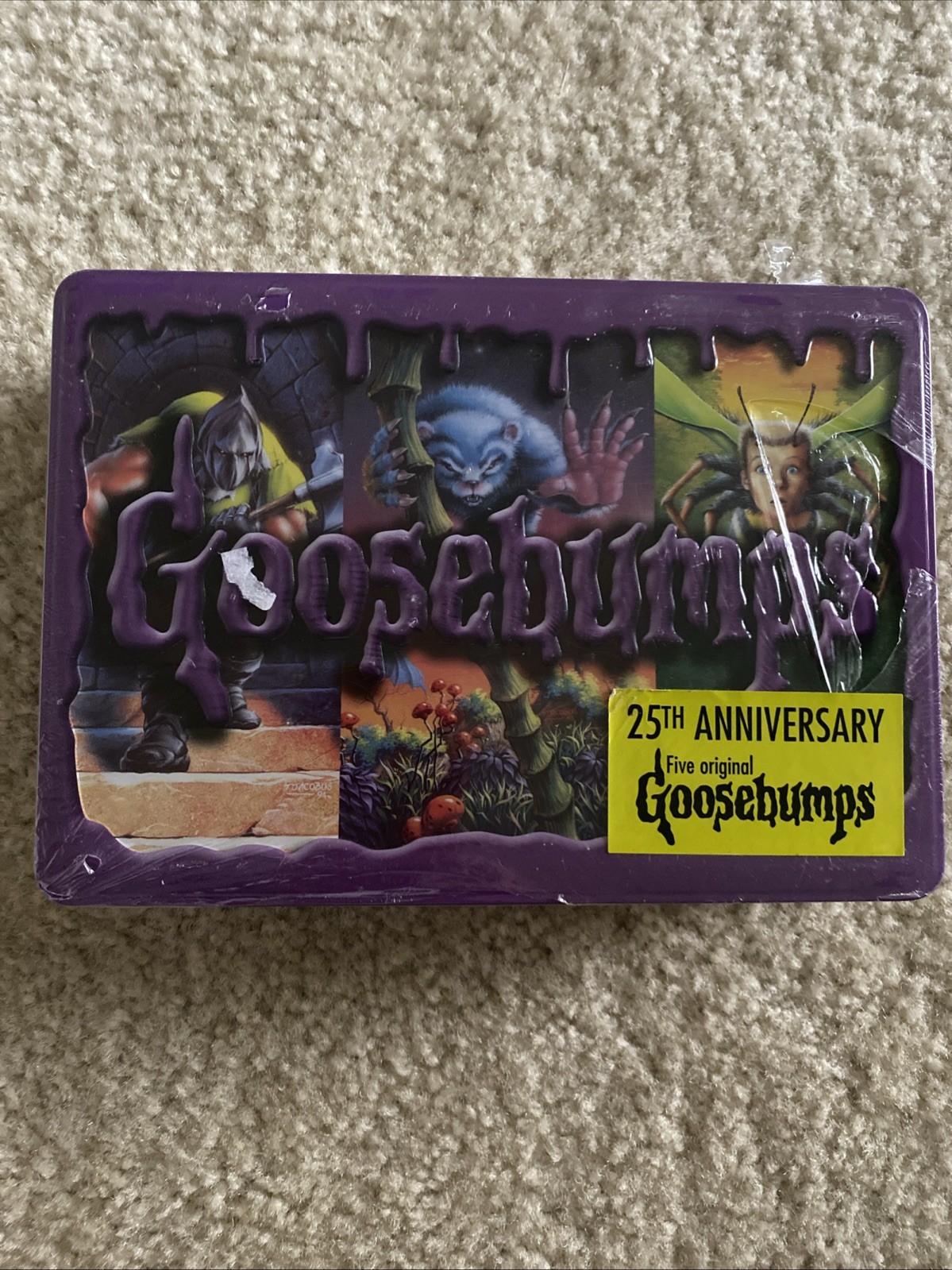Goosebumps 25th Anniversary Retro Set Five Original Books Tin Box R. L. Stine