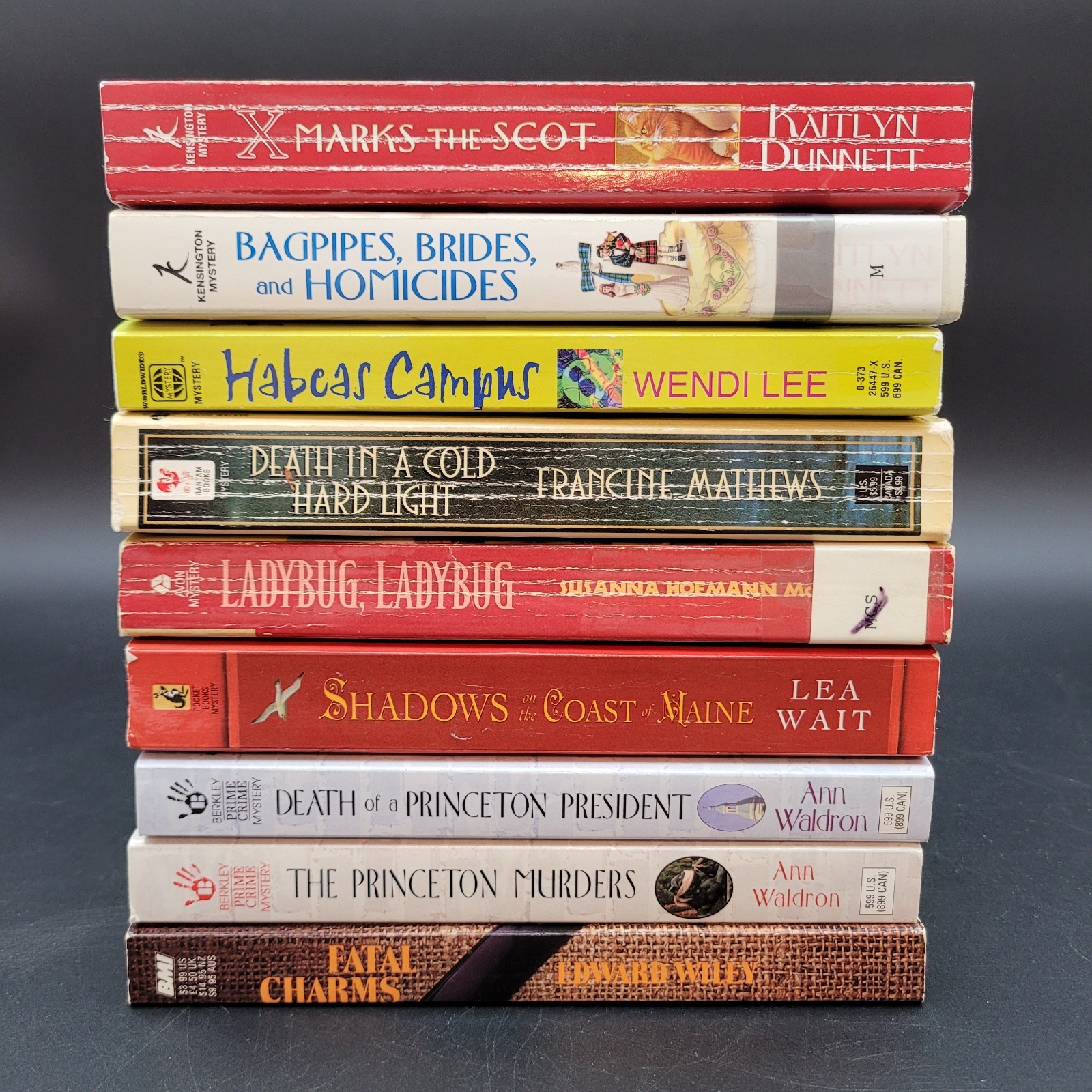 Lot of 9 Cozy Murder Mystery Novels Related to East Coast Various Titles