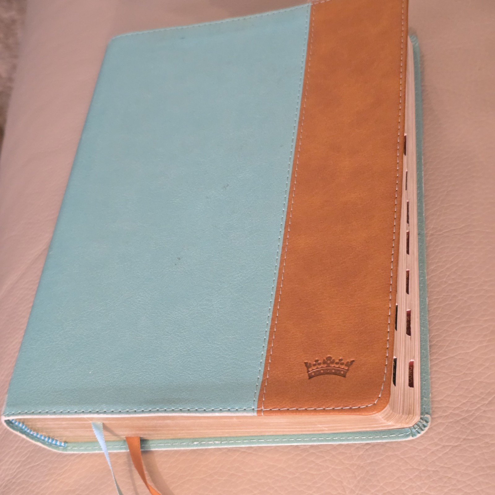CSB Tony Evans Study Bible Teal/Earth LeatherTouch® Thumb Indexed