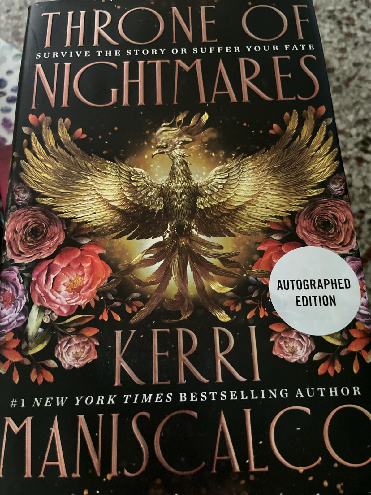 AUTOGRAPHED Throne of Nightmares : A Novel by Kerri Maniscalco (2026, Hardcover)