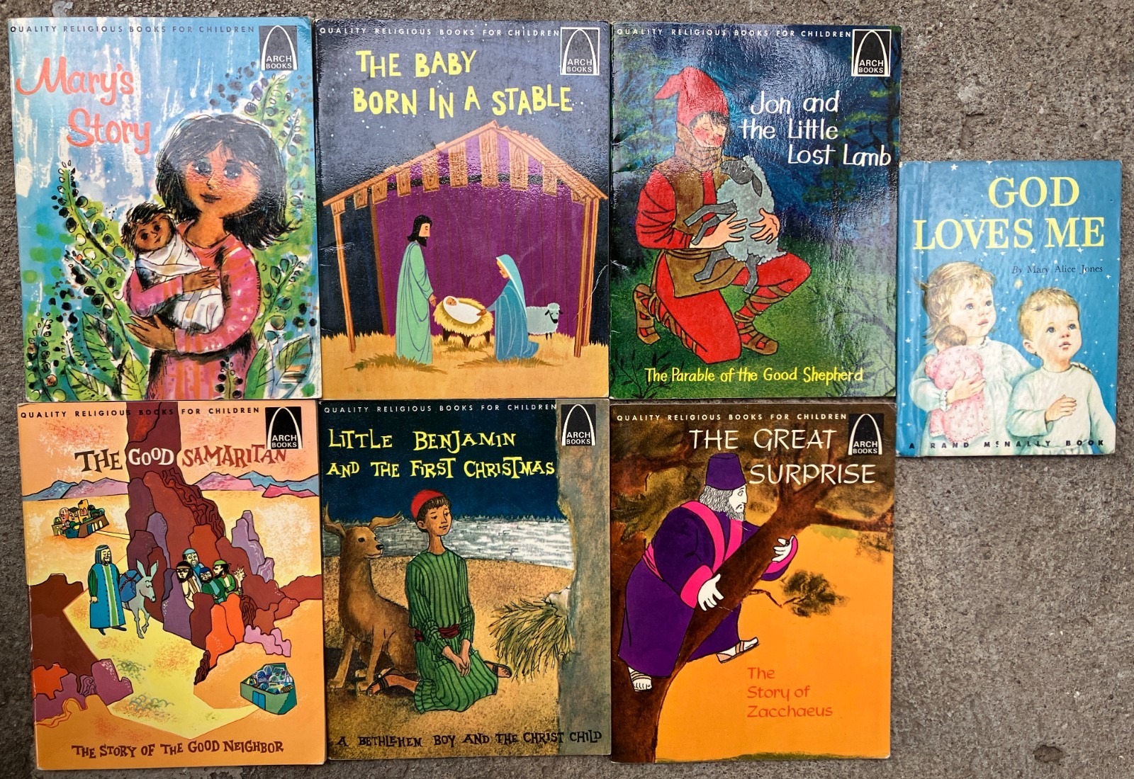 book ARCH BOOKS lot of 6 vintage Religious Books For Children – 1960s