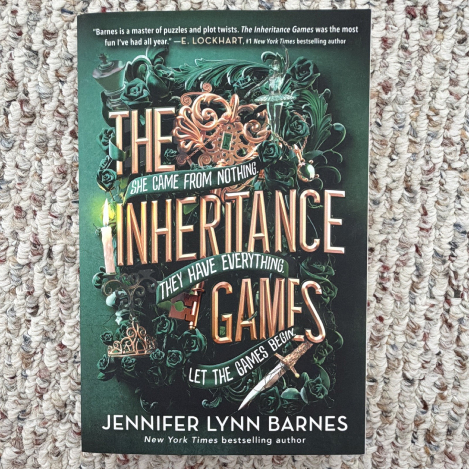 The Inheritance Games by Jennifer Lynn Barnes, Paperback YA Novel, Series