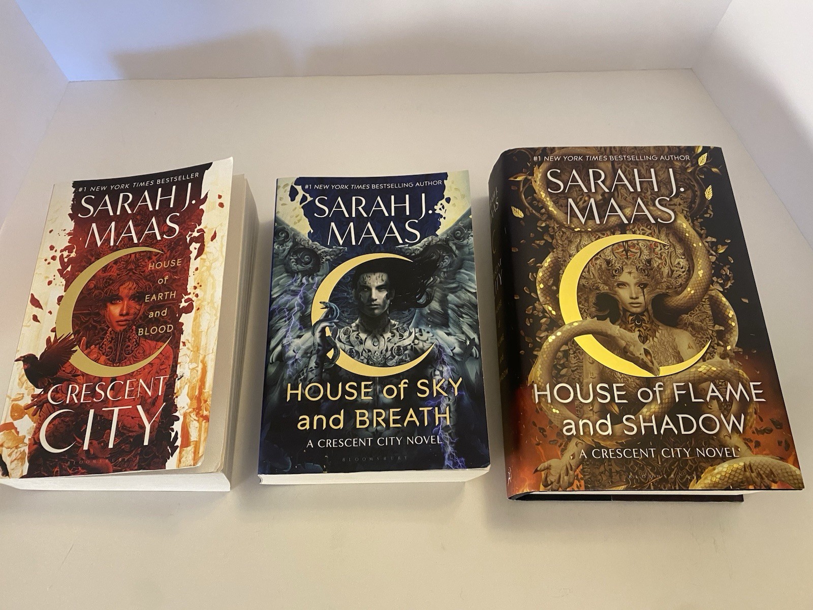 Sarah J. Maas Crescent City Trilogy Series 3 Book Set 1 Hardcover 2 Paperback