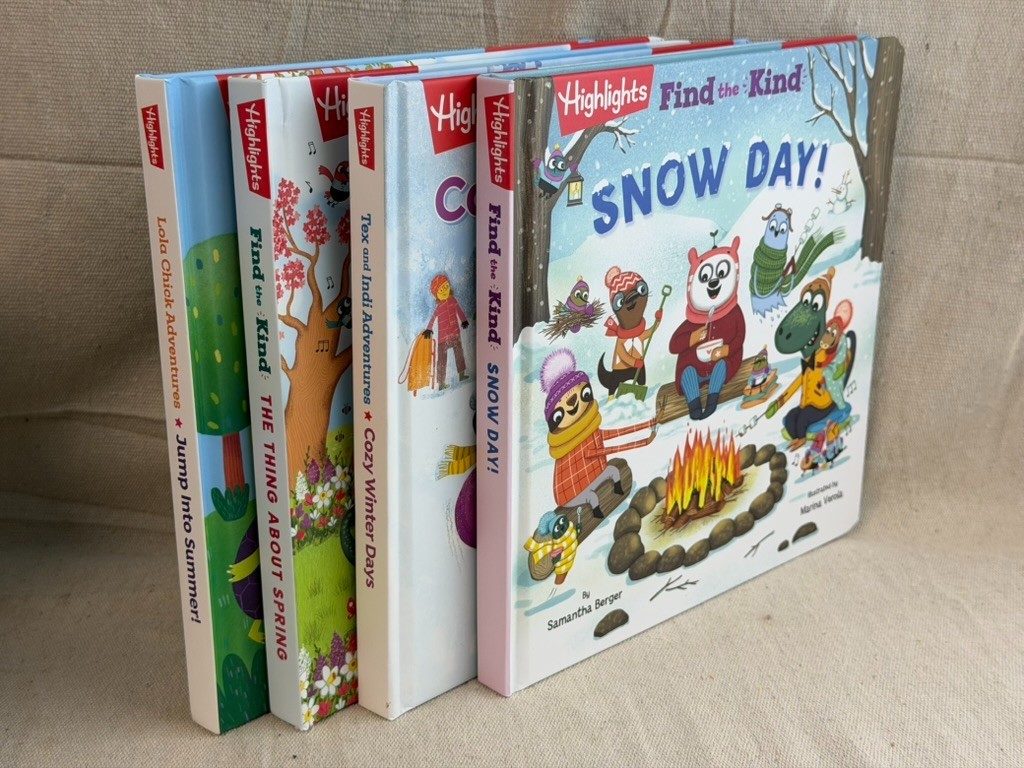 Highlights Hardcover Book Lot x4 ~ Seasons: Spring / Summer / Winter