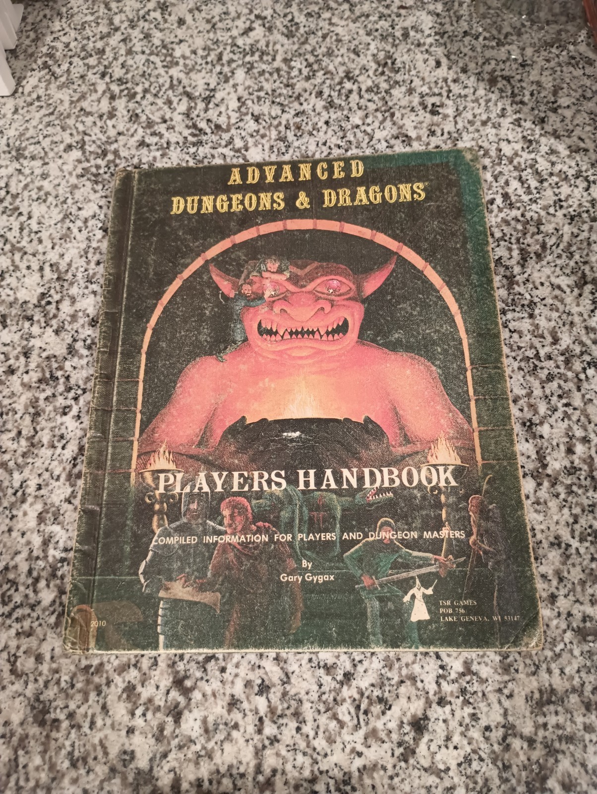 AD&D 2nd Printing PHB Players Handbook Gary Gygax ORIGINAL