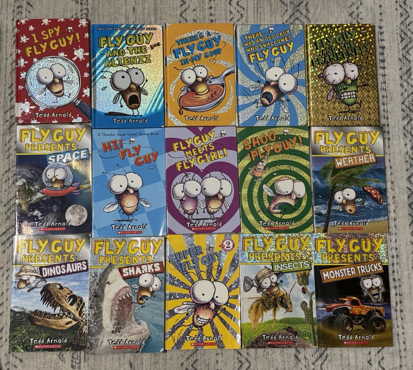 Fly Guy & Fly Guy Presents 15 Picture Books Lot For Kids (5HC) By Tedd Arnold