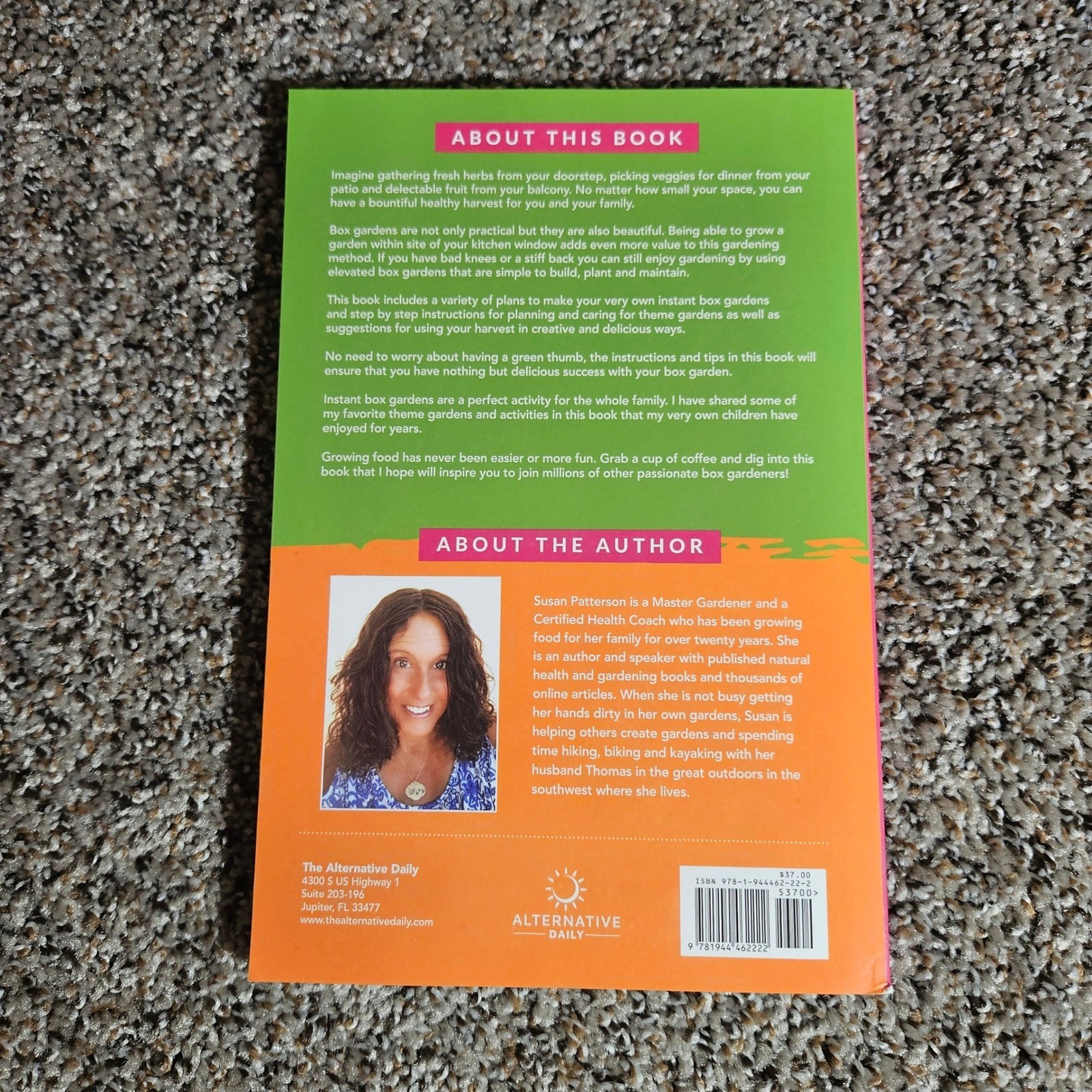 The Instant Box Garden Miracle Susan Patterson Small Space Gardening Book 2019