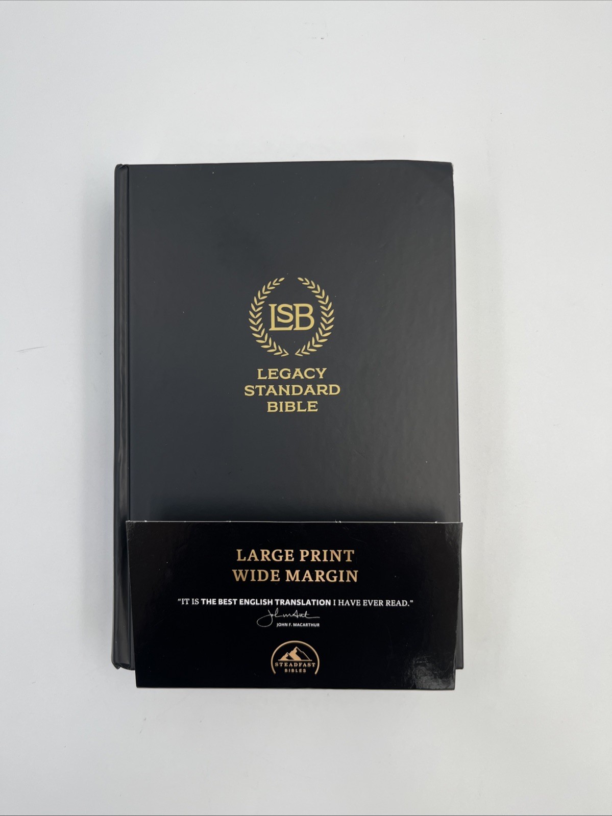 LSB Large Print Wide Margin Black Hardcover : Legacy Standard Bible by Steadfast