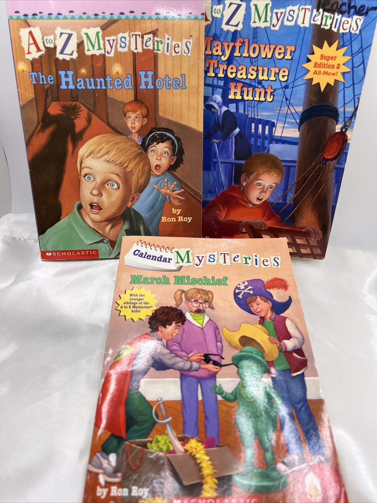 A TO Z MYSTERIES Series by Ron Roy Book Scholastic Paperbacks Lot of 3