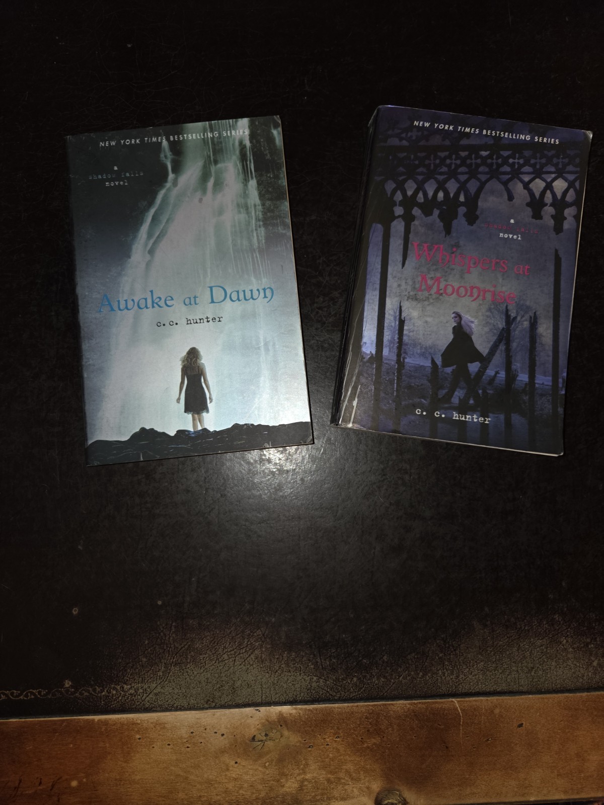 Shadow Falls Awake at Dawn & Whispers at Moonrise C.C. Hunter Fantasy PB Lot