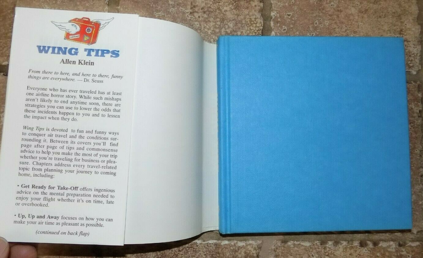 WING TIPS by Allen Klein – SIGNED – 1996 Hardcover w/Dust Jacket – Airline Delay