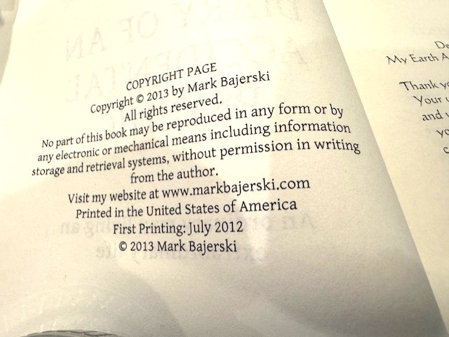 Diary of an Accidental Psychic Book Paperback 152 Pages Mark Bajerski- Free Ship