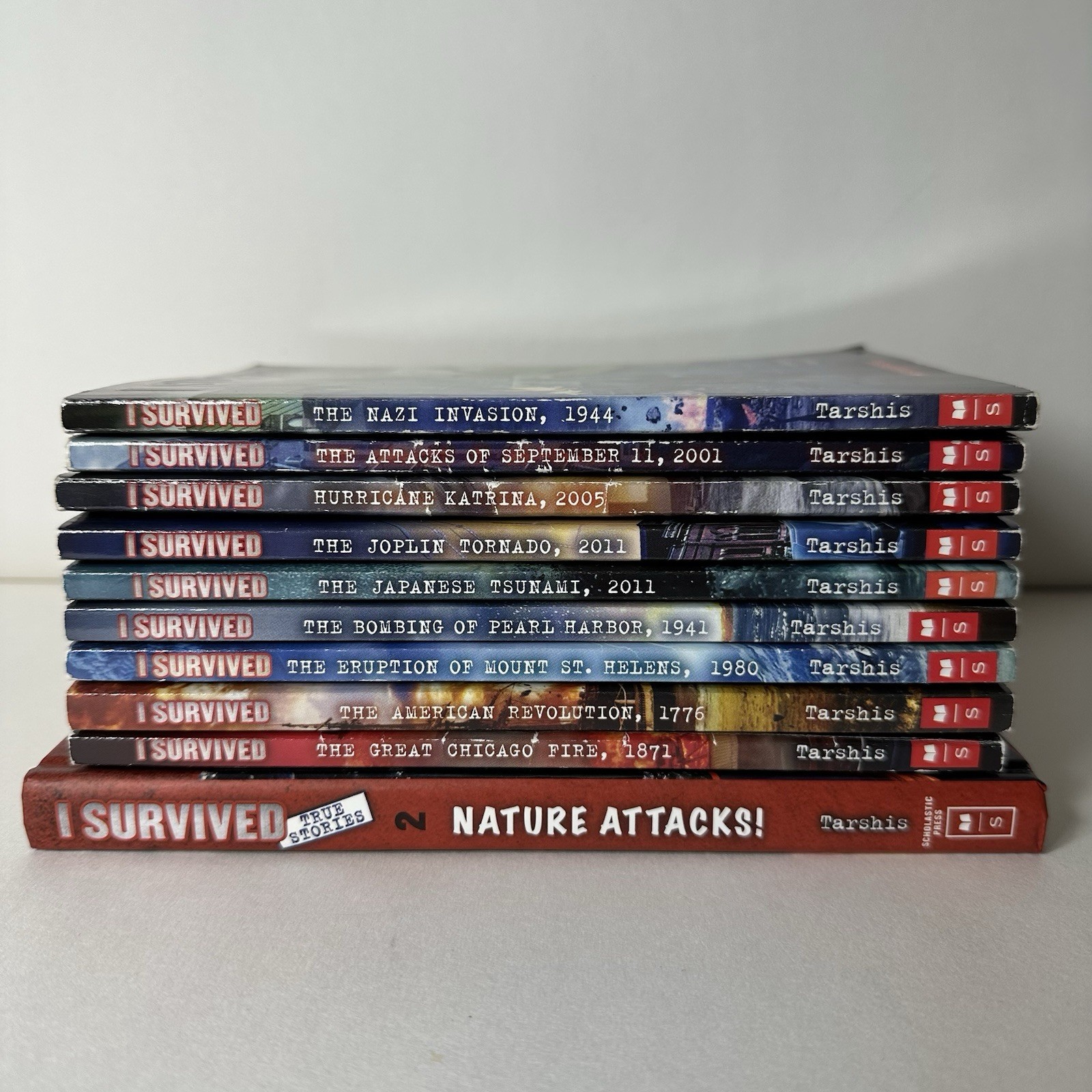 Lot of 10 I Survived Chapter Books, Lauren Tarshis, Historical Fiction, Good