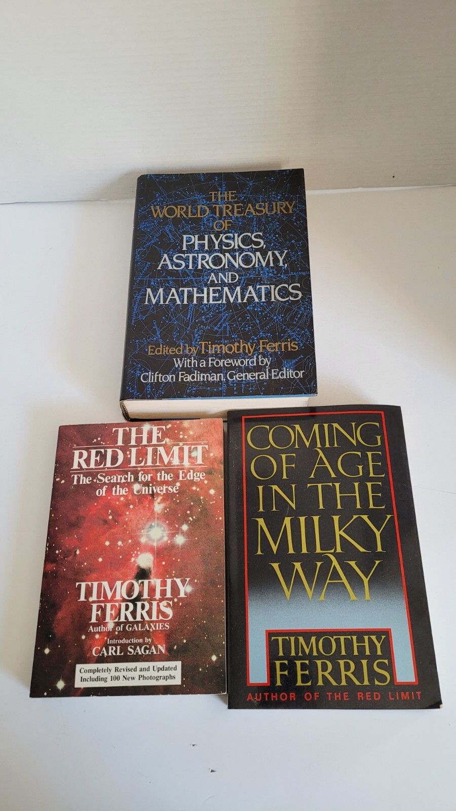 LOT 3 – Timothy Ferris. The Red Limit, Coming of Age…, World Treasury of Phys