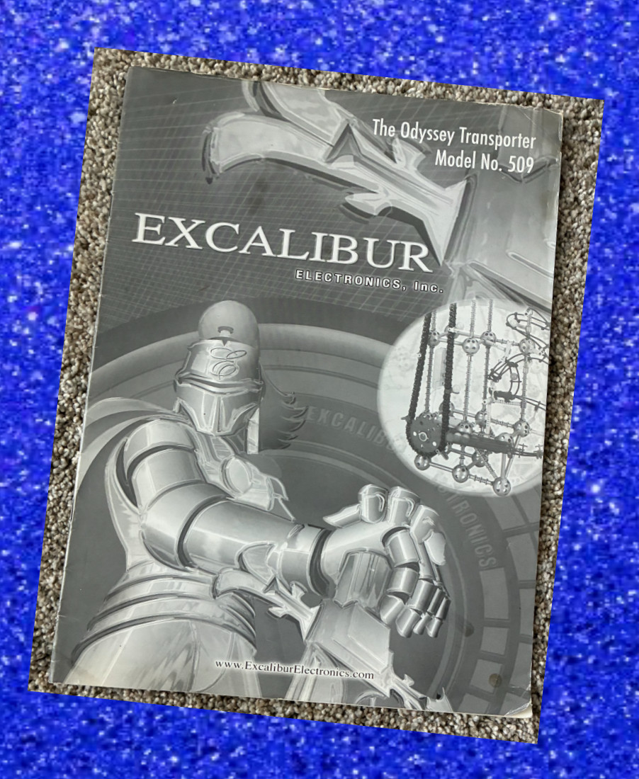 Vintage Excalibur Electronics The Odyssey Transporter #509 parts & user manual