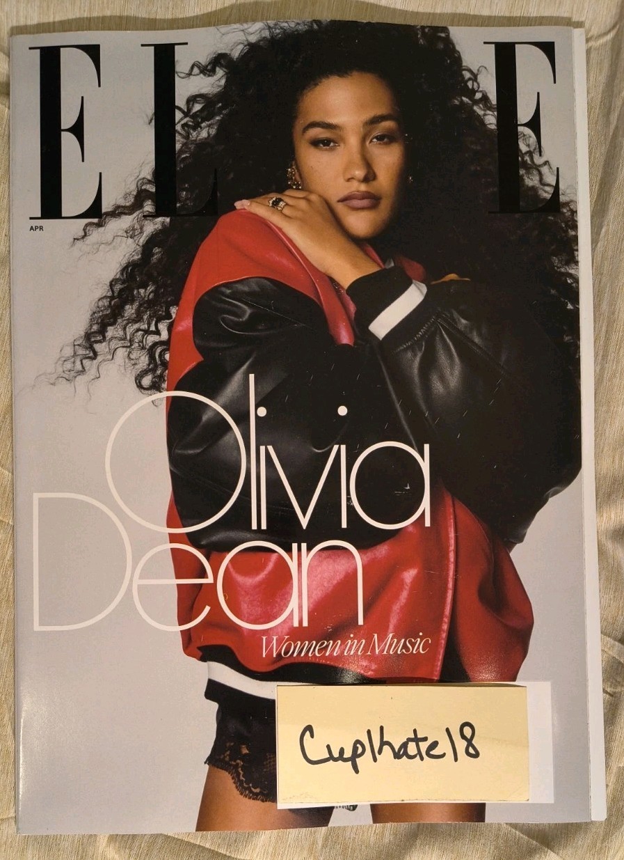Elle Magazine April 2026 Issue Olivia Dean ALT Cover Women In Music Fashion NEW