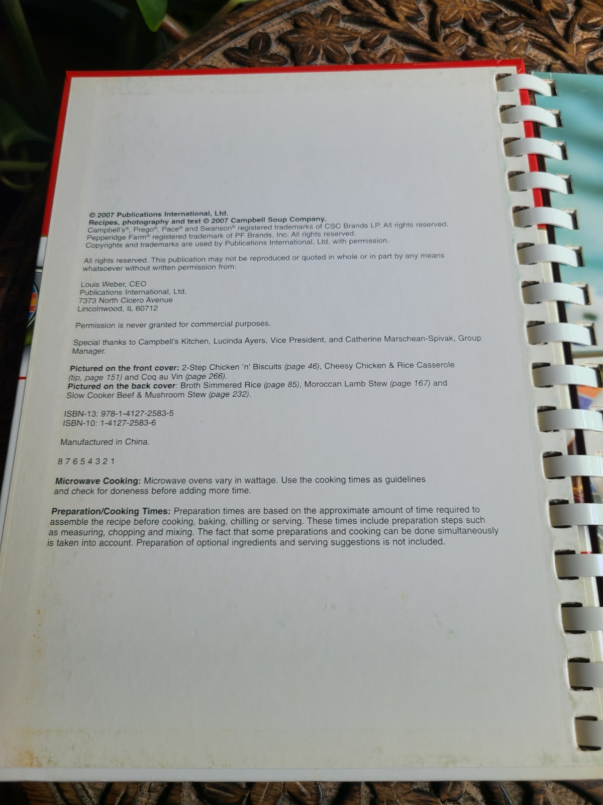 Campbells 3 in 1 Cookbook Spiral 4 Ingredients Casseroles Slow Cooker Recipes