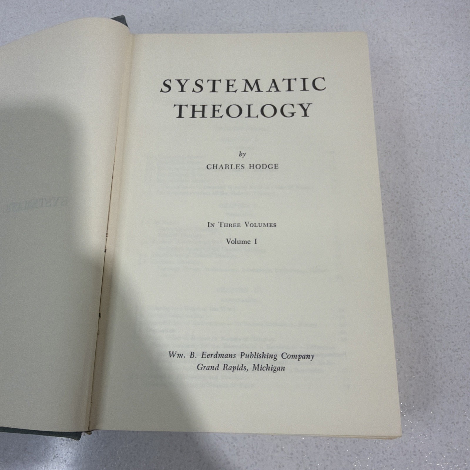 Systematic Theology Vol 1 Introduction Part 1 Theology Charles Hodge 1970