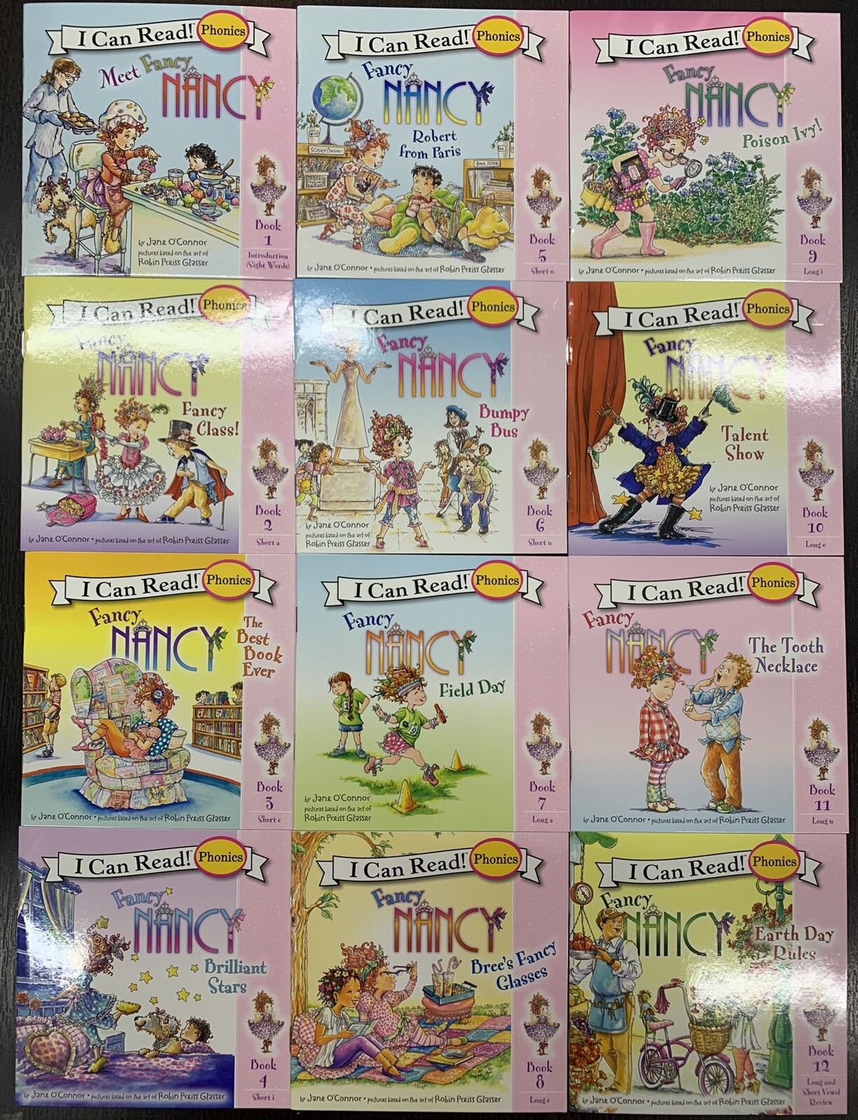 Fancy Nancy Childrens Book Phonics Fun I Can Read Early Readers 12 books w/box